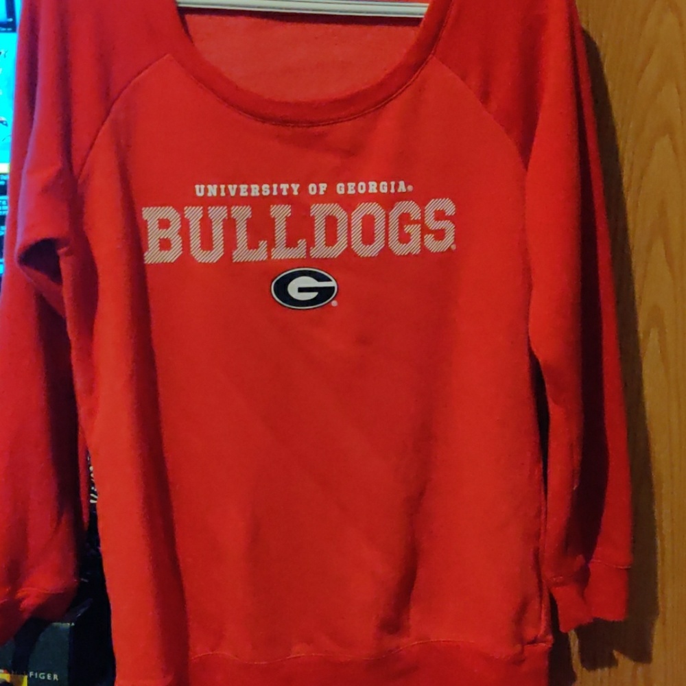 Red bulldog sweater
